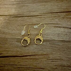 Elegant Gold Leaf Earrings